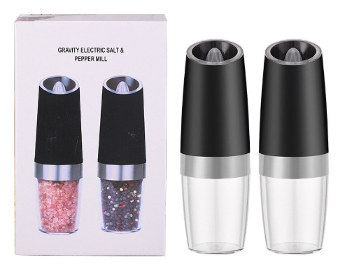 Black Friday Special: Gravity Electric Grinder Set - LED Automatic Salt & Pepper Mill