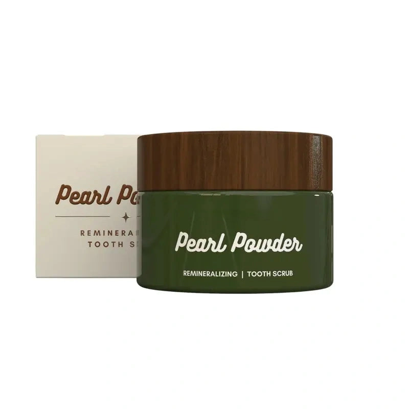 DarkFairy Pearl Tooth Powder - Hydroxyapatite & Mint Whitening Scrub