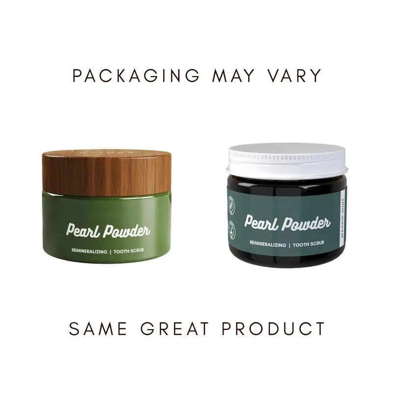 DarkFairy Pearl Tooth Powder - Hydroxyapatite & Mint Whitening Scrub