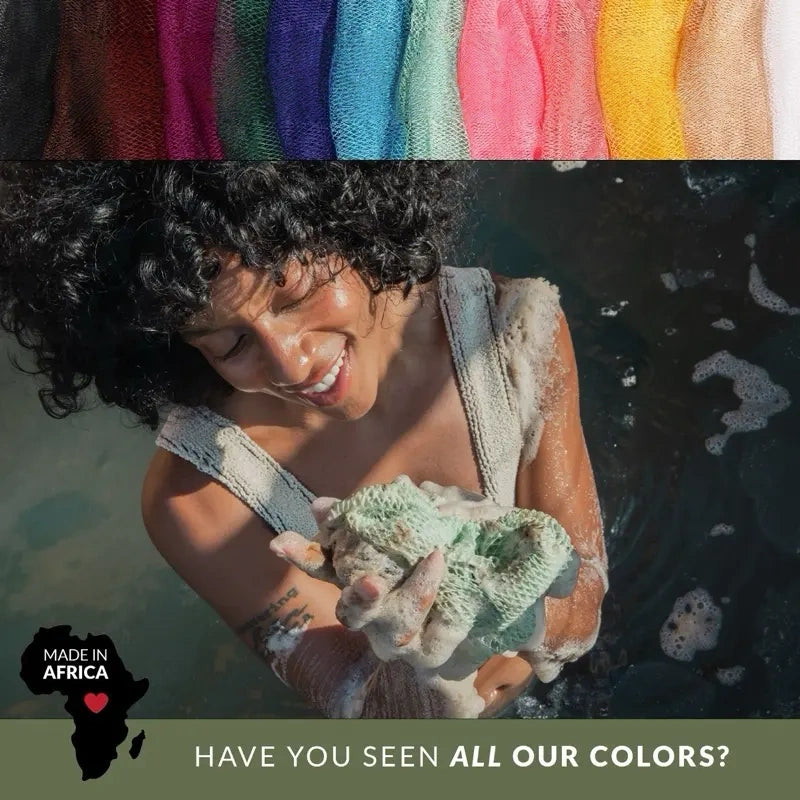 African Exfoliating Net - Ethically Sourced Bath Sponge for Smooth Skin