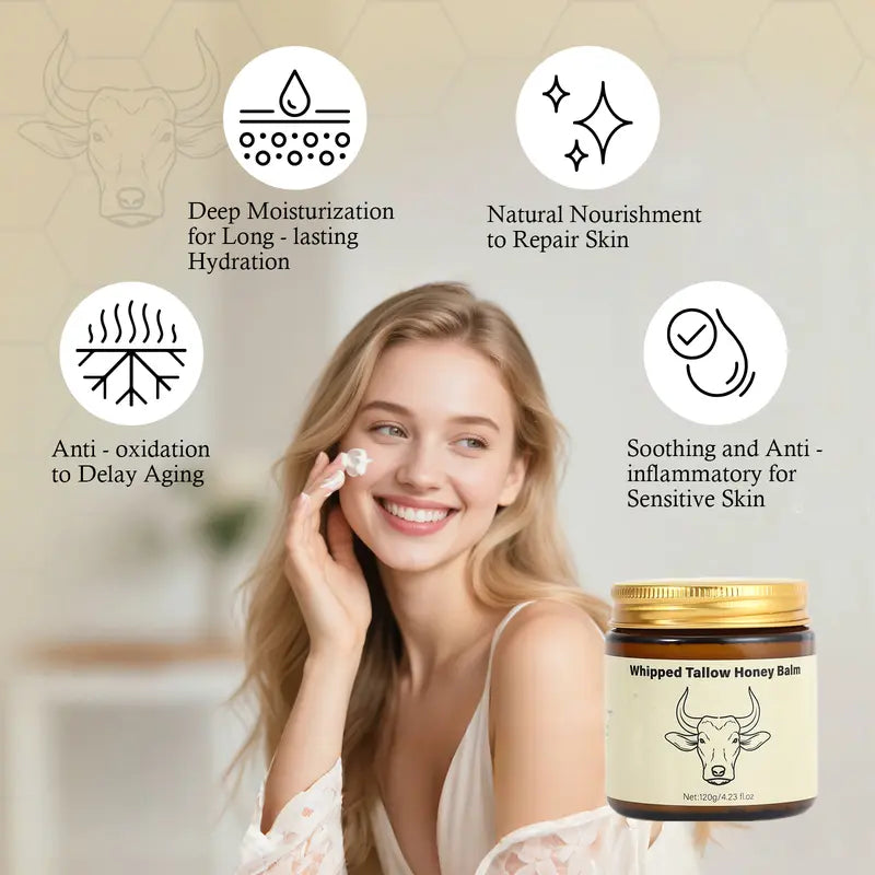 Nourishing Skin Balm with Lavender, Honey & Grass-Fed Tallow