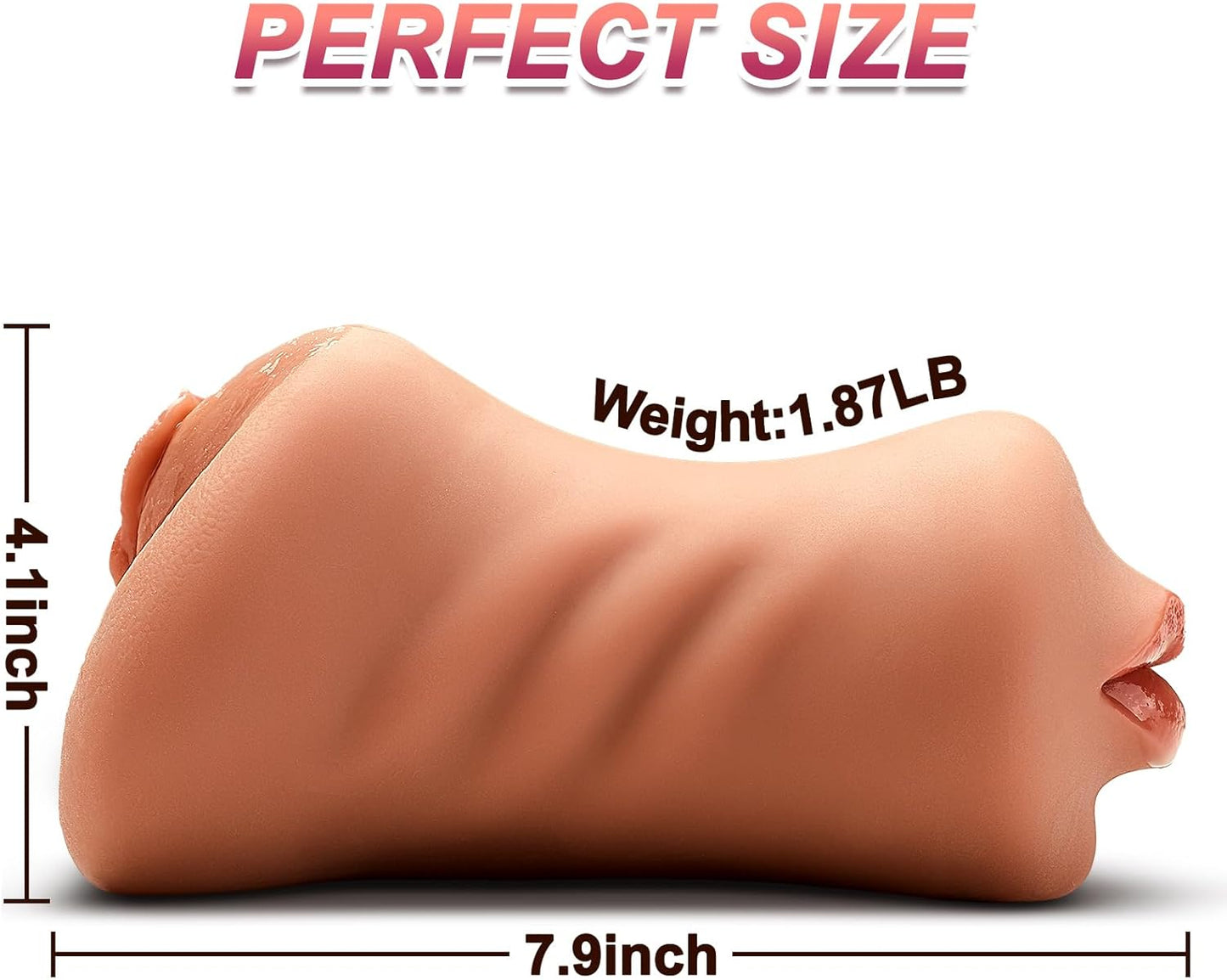 DarkFairy 3-in-1 Realistic Male Masturbator - Textured Stroker Toy with Anatomical Design