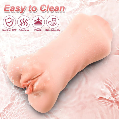 DarkFairy 3-in-1 Realistic Male Masturbator - Textured Stroker Toy with Anatomical Design