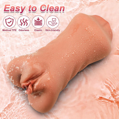 DarkFairy 3-in-1 Realistic Male Masturbator - Textured Stroker Toy with Anatomical Design