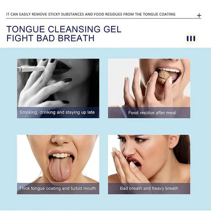 DarkFairy Probiotics Mint Tongue Cleaning Kit  1 Min Deep Clean for Stubborn Coating Bad Breath Post Meal Smoking Essential 50g Long Lasting Freshness