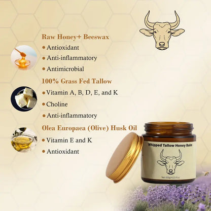 Nourishing Skin Balm with Lavender, Honey & Grass-Fed Tallow