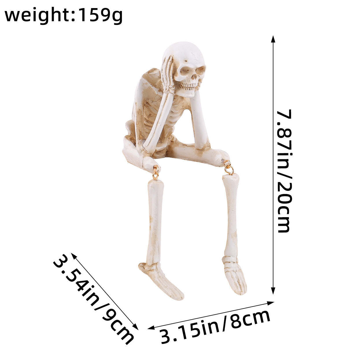 Halloween Skeleton Ornaments (Set of 3)