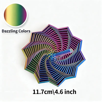 3D Printed Fidget Star - Sensory Relief Toy with Hypnotic Spinning & Soothing Sound