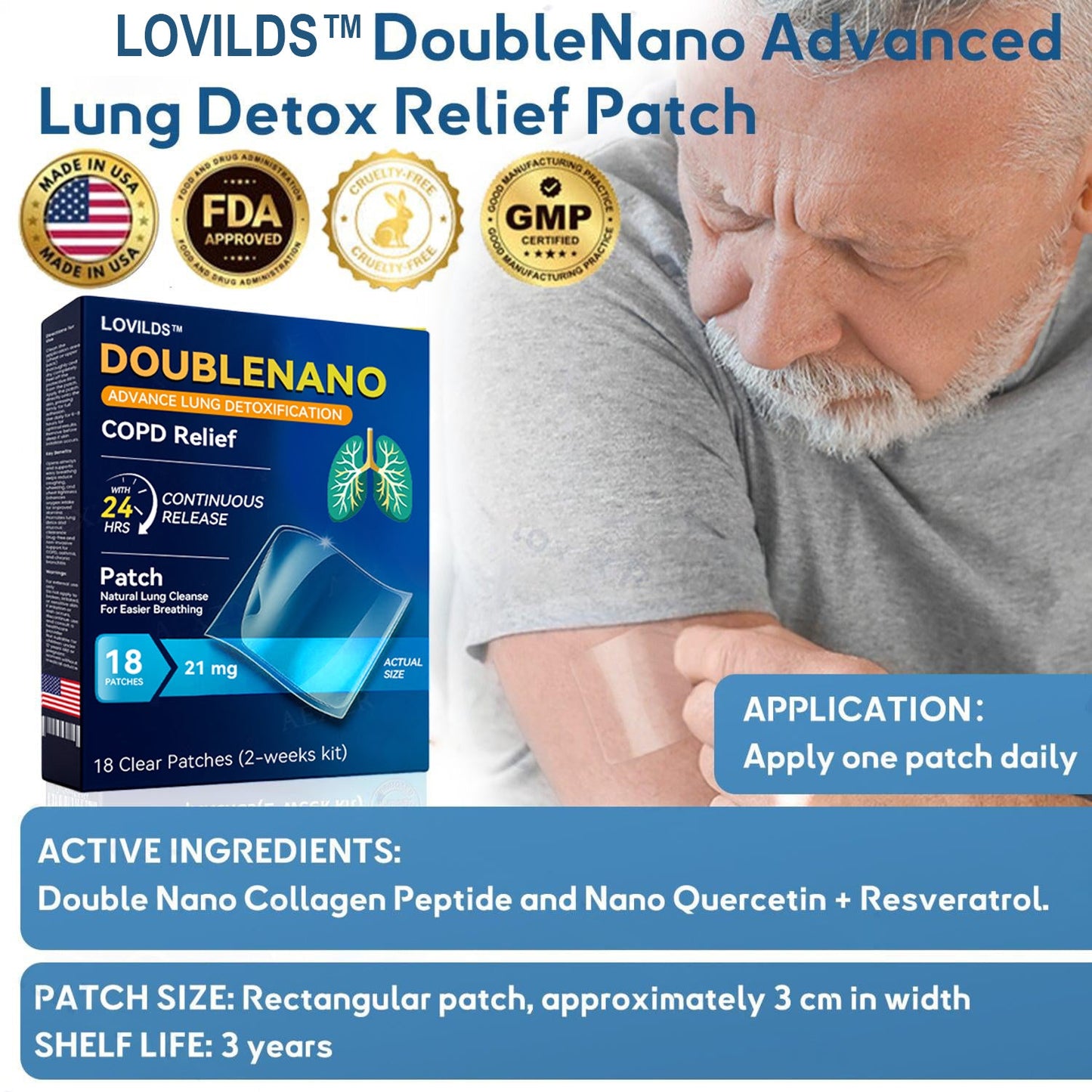 LOVILDS™ Relief Patch | For Lungs & Breathing